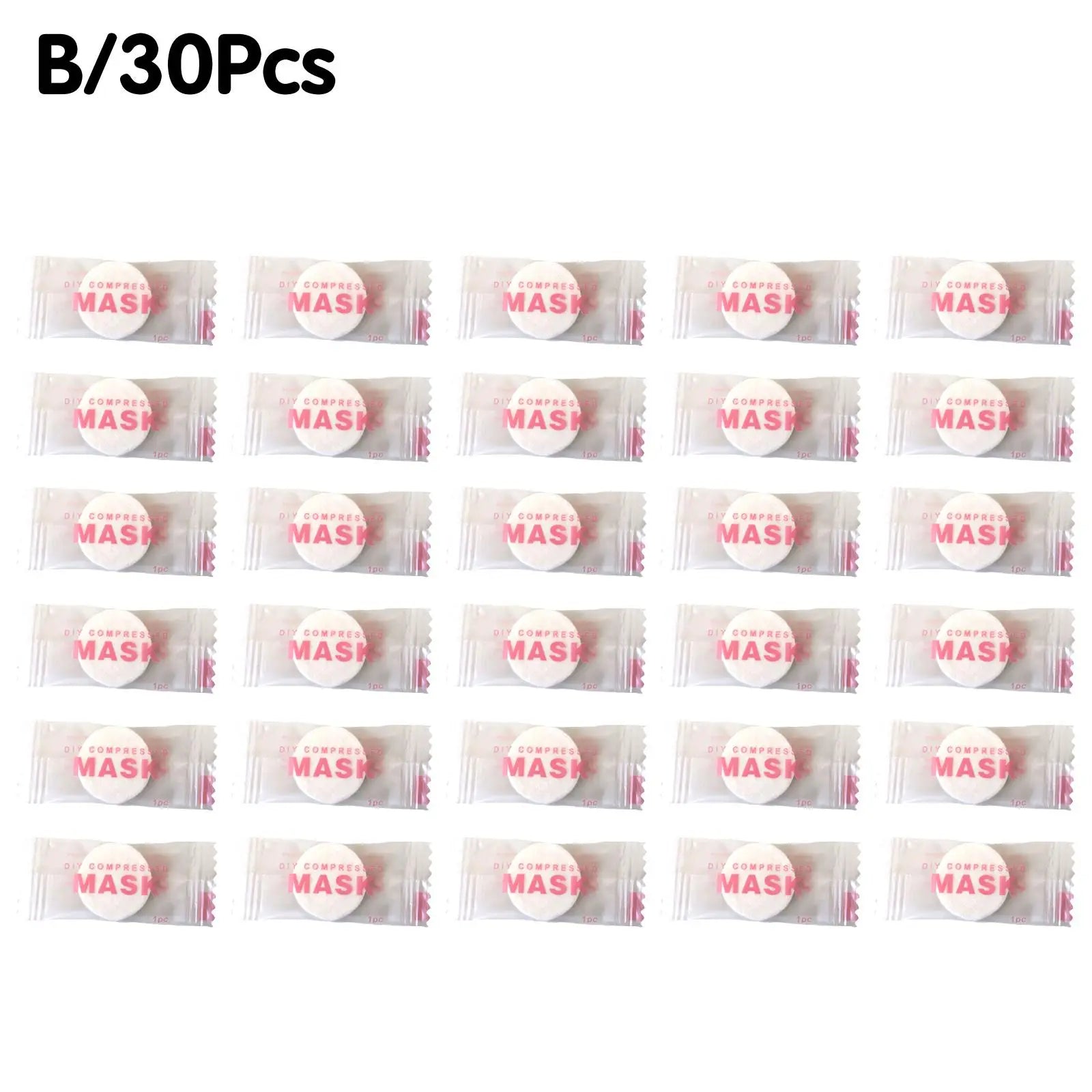 NEW High-end 30/50PCS Disposable Compressed Facial Mask Portable Non-woven Face Mask Facial Towel Coin Cotton Wrapped Tissues
